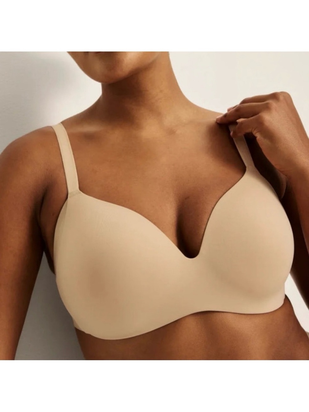 Knix WingWoman Contour Bra Warm Sand Nude Tan Beige Wireless T-Shirt